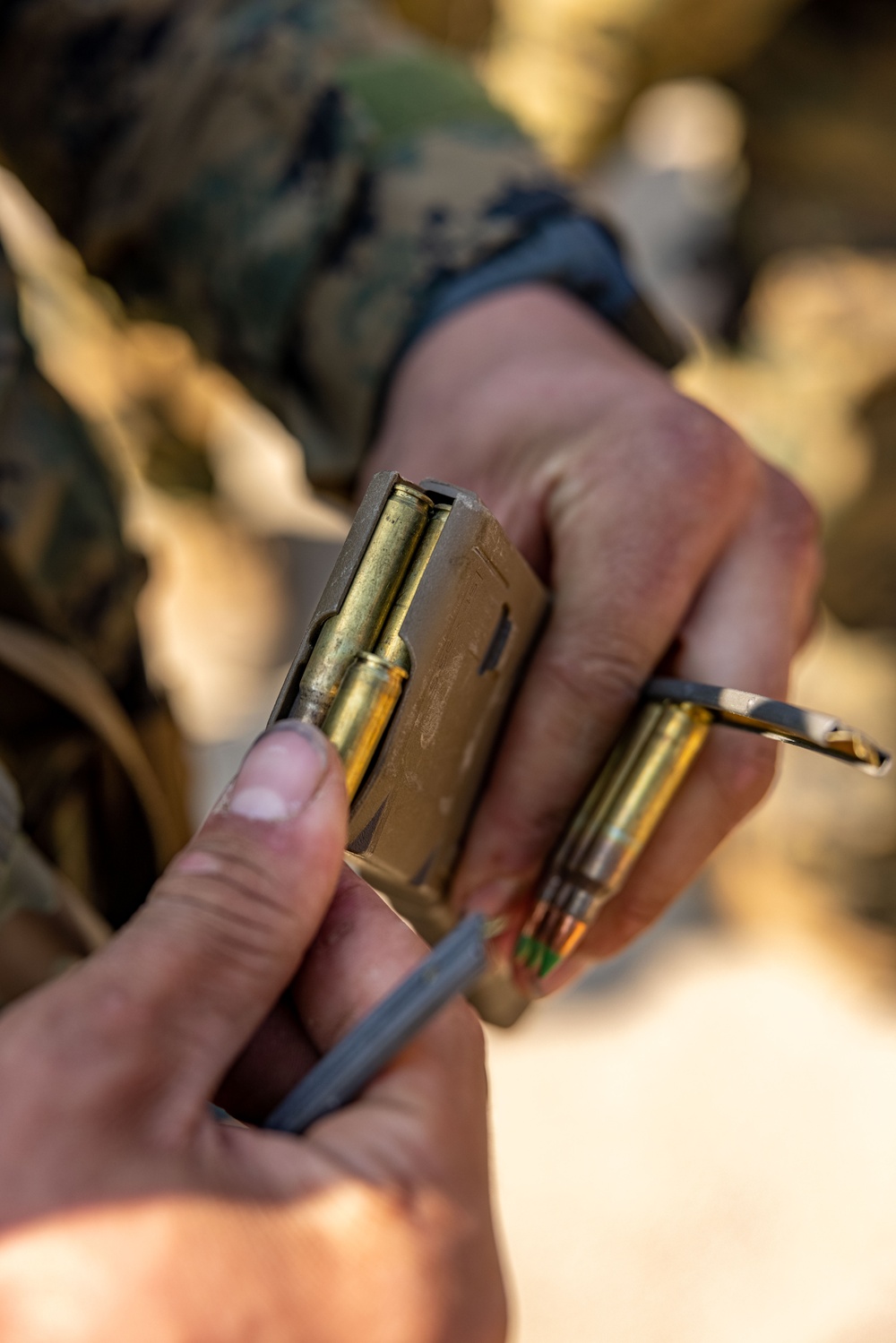 U.S. and Republic of Korea Reconnaissance Marines Conduct a Live Range During KMEP 25.1