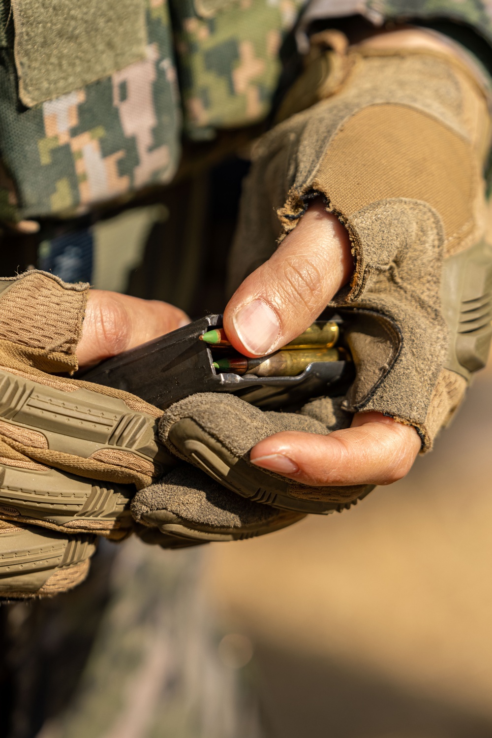 U.S. and Republic of Korea Reconnaissance Marines Conduct a Live Range During KMEP 25.1