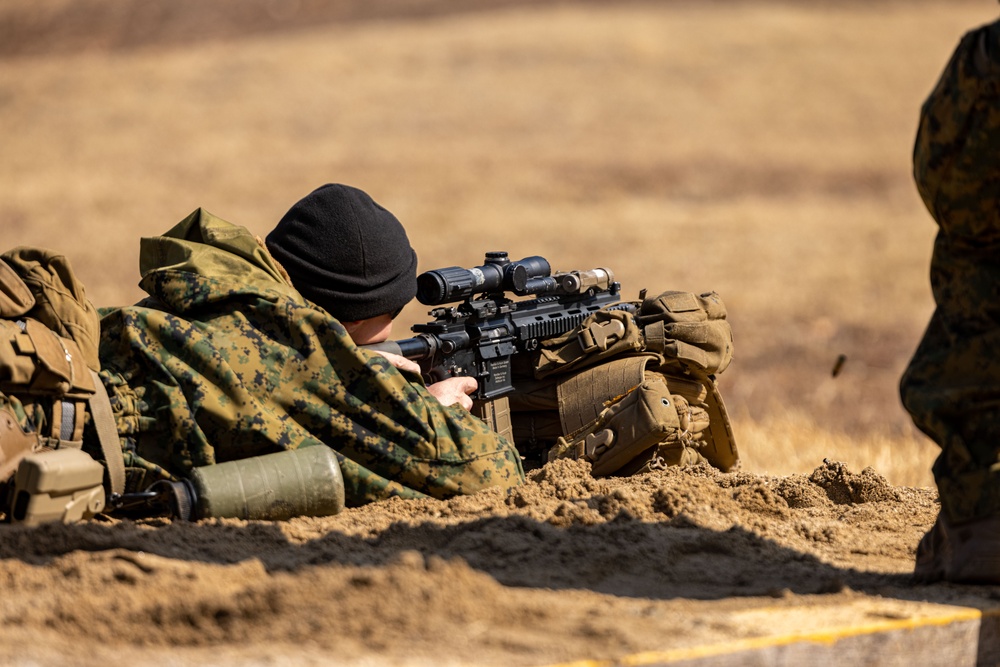 U.S. and Republic of Korea Reconnaissance Marines Conduct a Live Range During KMEP 25.1