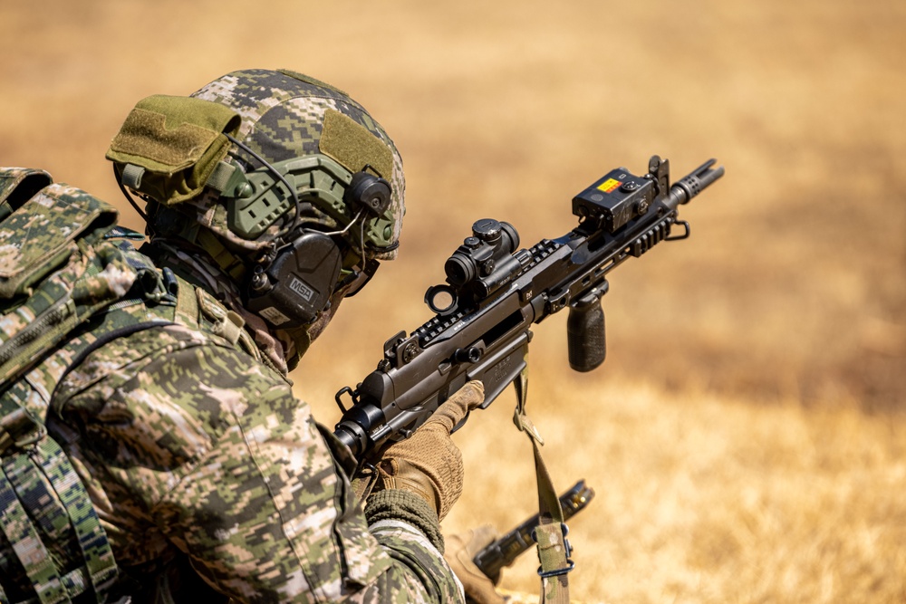 U.S. and Republic of Korea Reconnaissance Marines Conduct a Live Range During KMEP 25.1