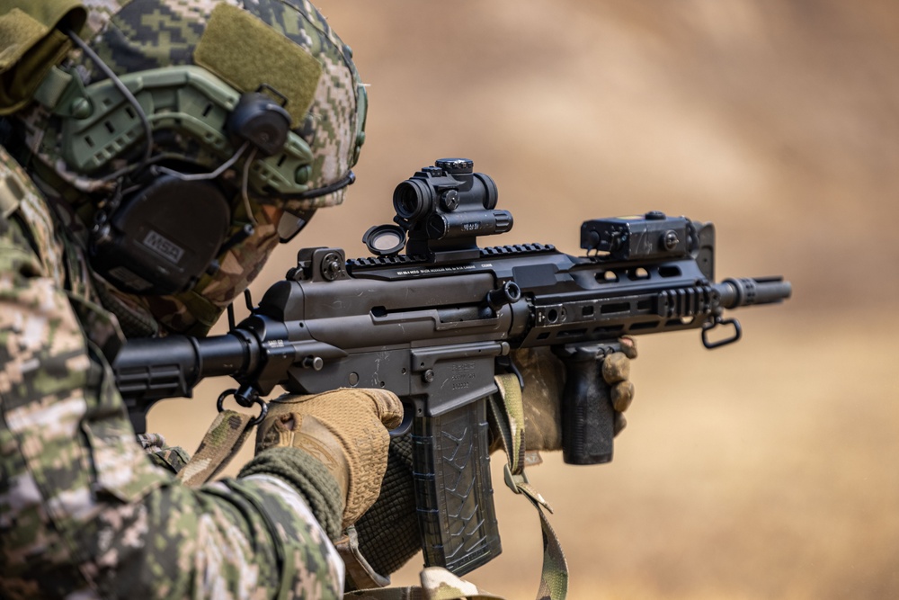 U.S. and Republic of Korea Reconnaissance Marines Conduct a Live Range During KMEP 25.1