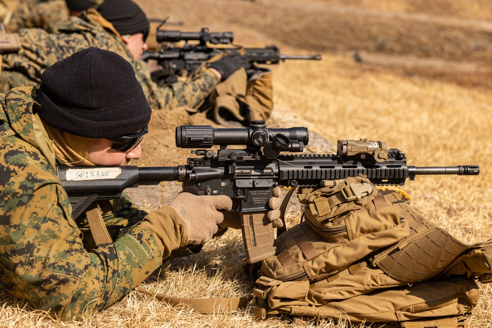 U.S. and Republic of Korea Reconnaissance Marines Conduct a Live Range During KMEP 25.1