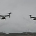 U.S. Marines with VMM-164 conduct an MV-22 Osprey training flight