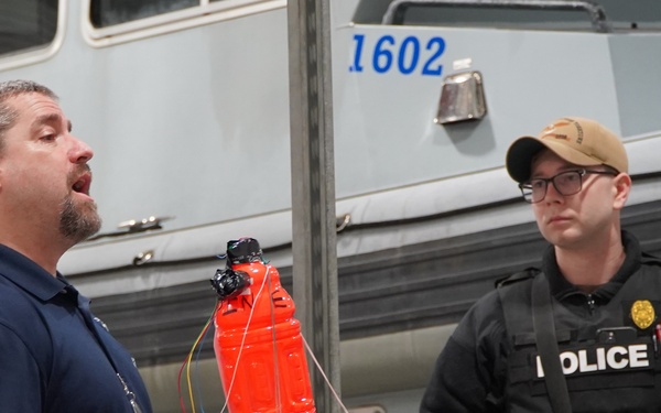 Security training onboard Naval Weapons Station Yorktown
