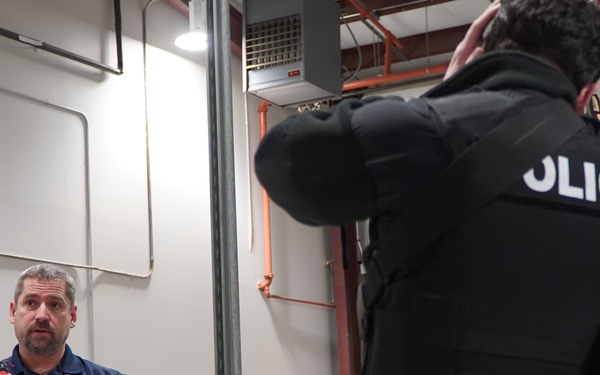 Security training onboard Naval Weapons Station Yorktown