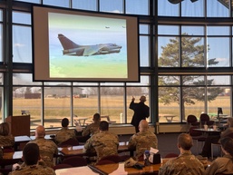 Former POW Ed Mechenbeier visits 178th Wing