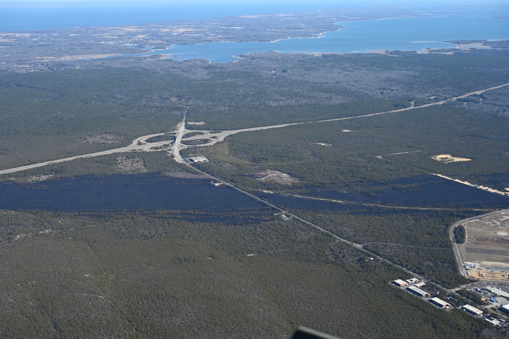 106th Rescue Wing Aerial View of Pine Barrens Fire Path