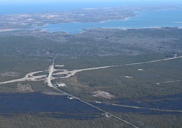 106th Rescue Wing Aerial View of Pine Barrens Fire Path