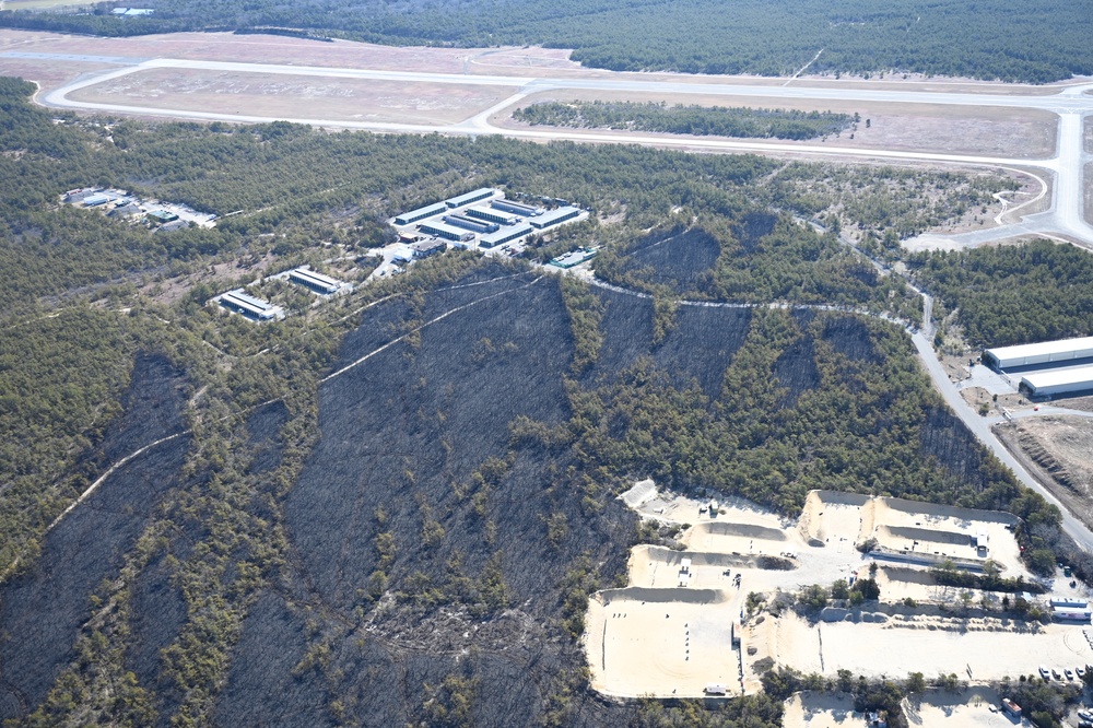 106th Rescue Wing Aerial View of Pine Barrens Fire Path