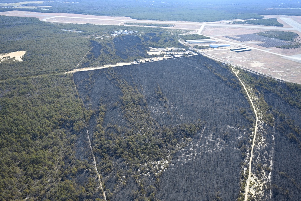 106th Rescue Wing Aerial View of Pine Barrens Fire Path