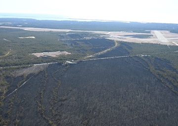 106th Rescue Wing Aerial View of Pine Barrens Fire Path