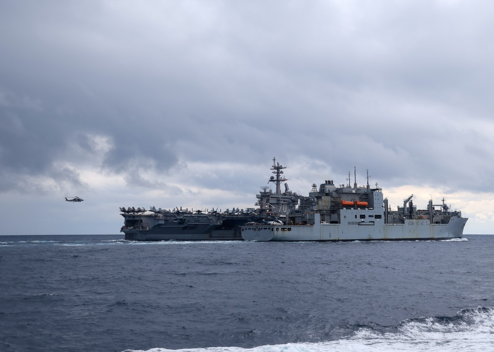 USS William P. Lawrence conducts routine operations as part of the Carl Vinson Carrier Strike Group