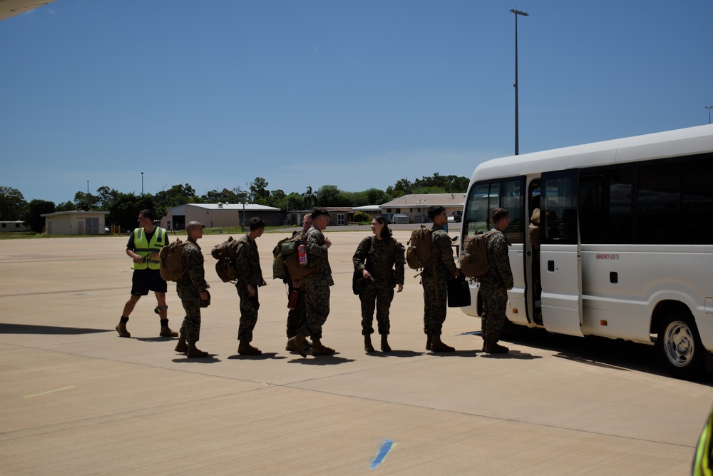 U.S. Marines, Sailors with MRF-D 25.3 arrive in Northern Territory, Australia