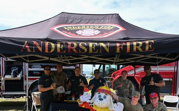 Andersen firefighters and refuelers spark conversation at the University of Guam