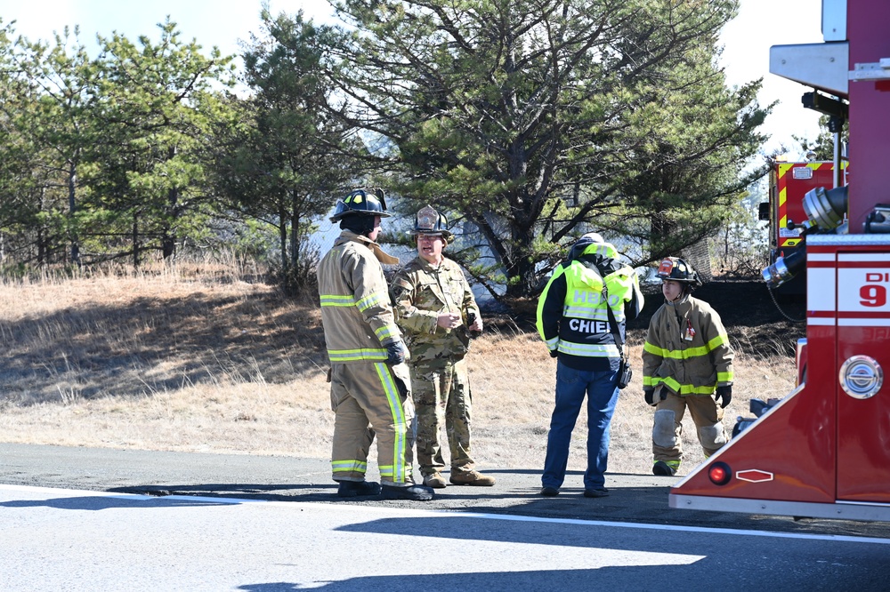 New York National Guard and over 80 Fire Departments fight Pine Barrens Fire