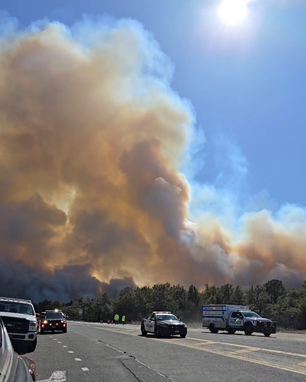 New York National Guard and over 80 Fire Departments fight Pine Barrens Fire