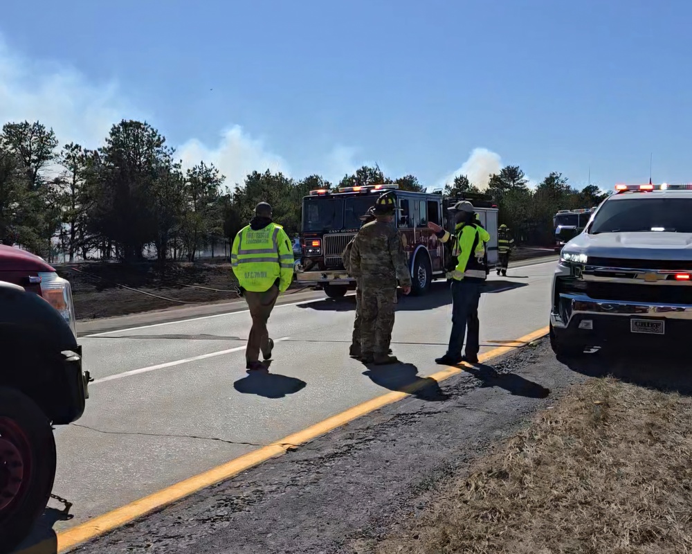 New York National Guard and over 80 Fire Departments fight Pine Barrens Fire