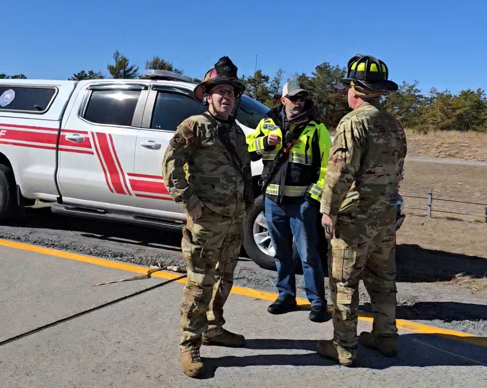 New York National Guard and over 80 Fire Departments fight Pine Barrens Fire