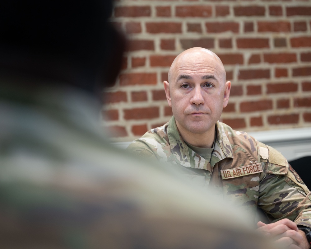 374 AW command team visits 337 ASUF