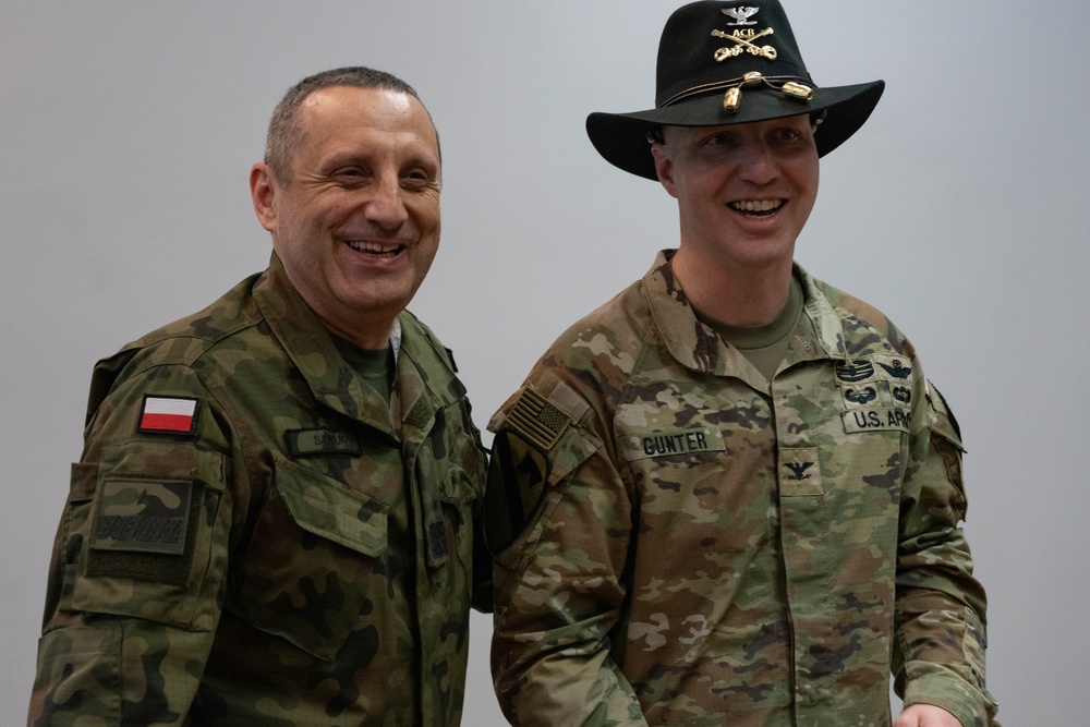 CAB Meets with Polish 1st Aviation Brigade Command Team