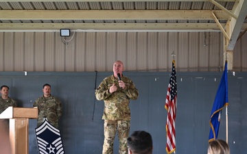 386 AEW leaders recognize newest senior master sergeants