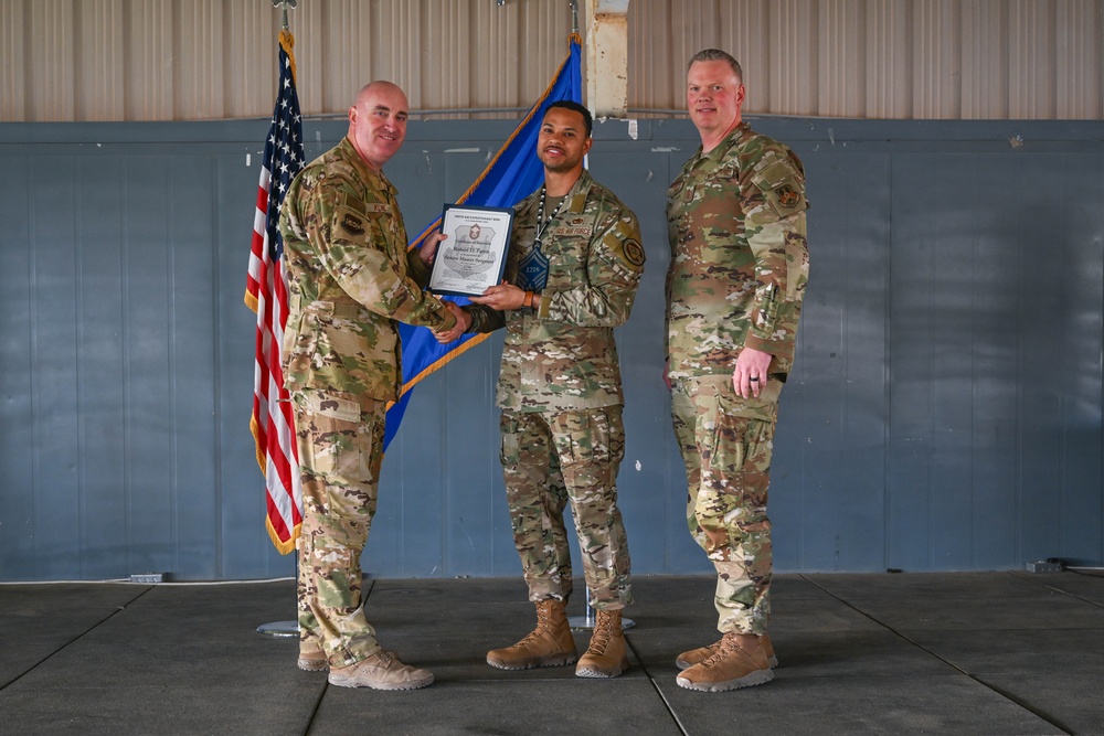 386 AEW leaders recognize newest senior master sergeants