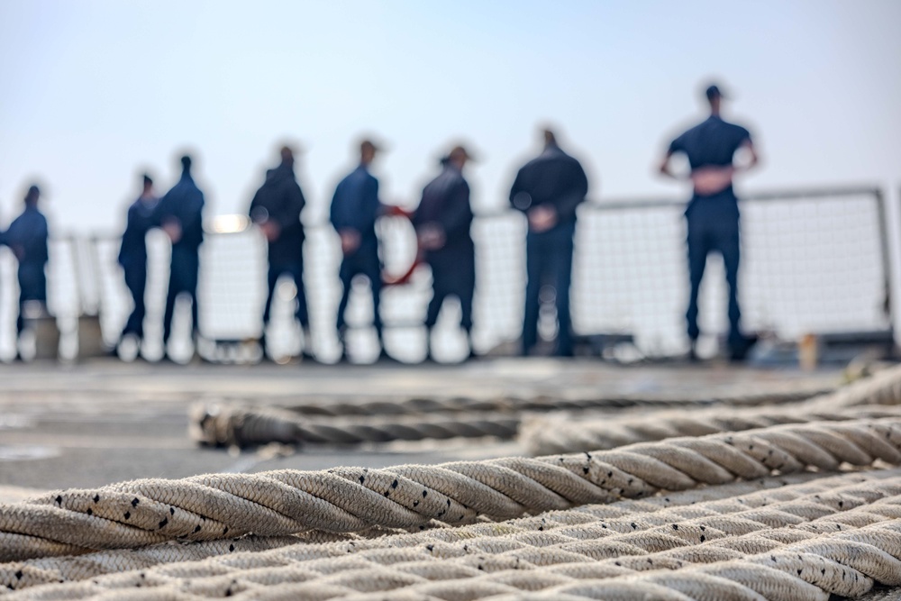 USS Ralph Johnson Departs Pyeongtaek, Republic of Korea