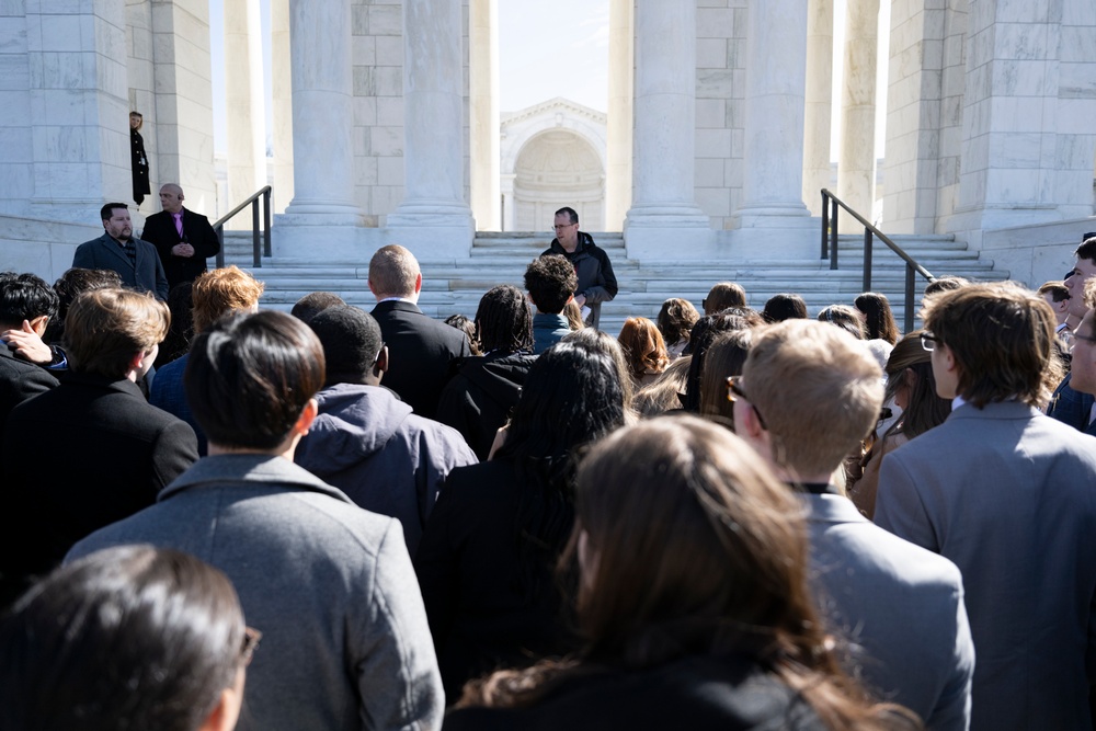 Students From the United States Senate Youth Program Visit Arlington National Cemetery