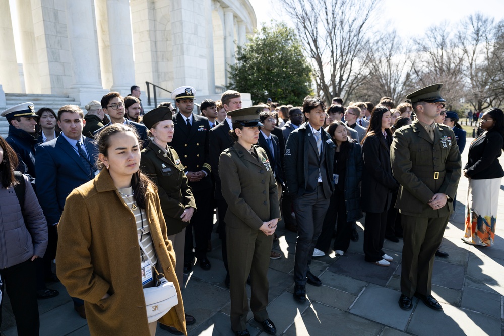 Students From the United States Senate Youth Program Visit Arlington National Cemetery