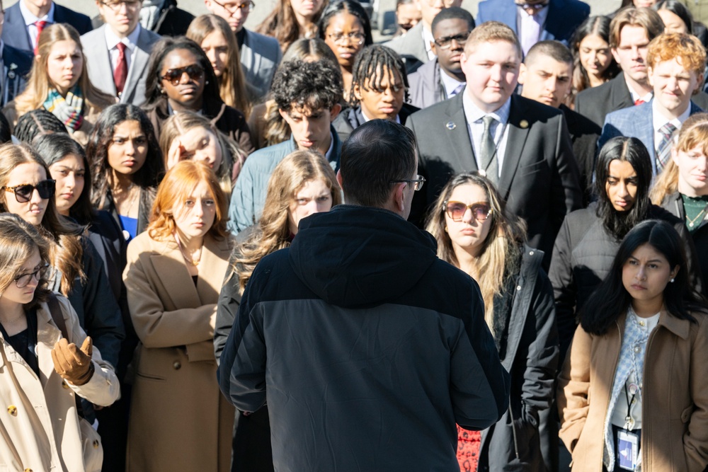 Students From the United States Senate Youth Program Visit Arlington National Cemetery