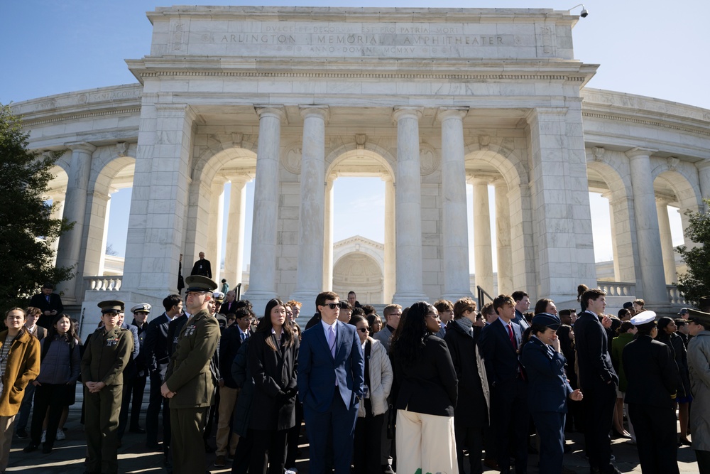 Students From the United States Senate Youth Program Visit Arlington National Cemetery