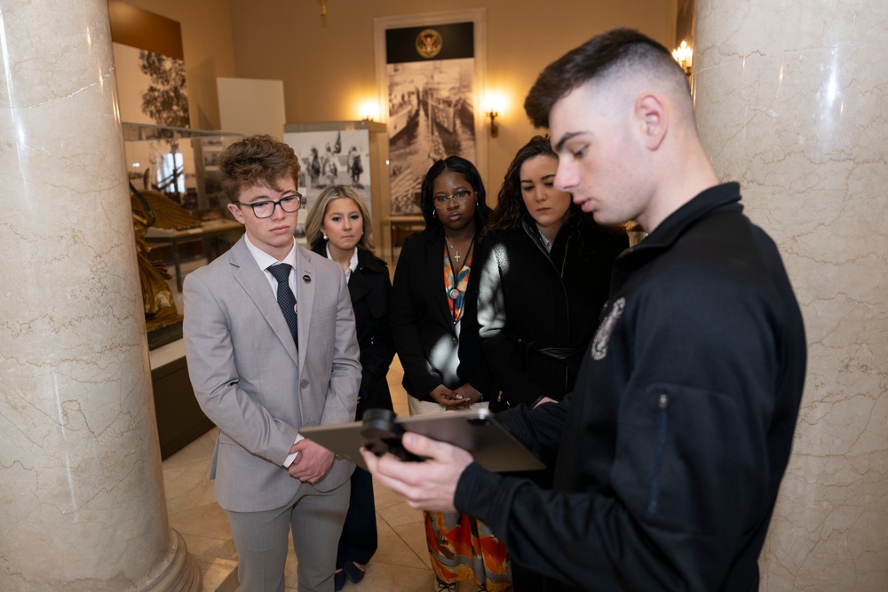 Students From the United States Senate Youth Program Visit Arlington National Cemetery