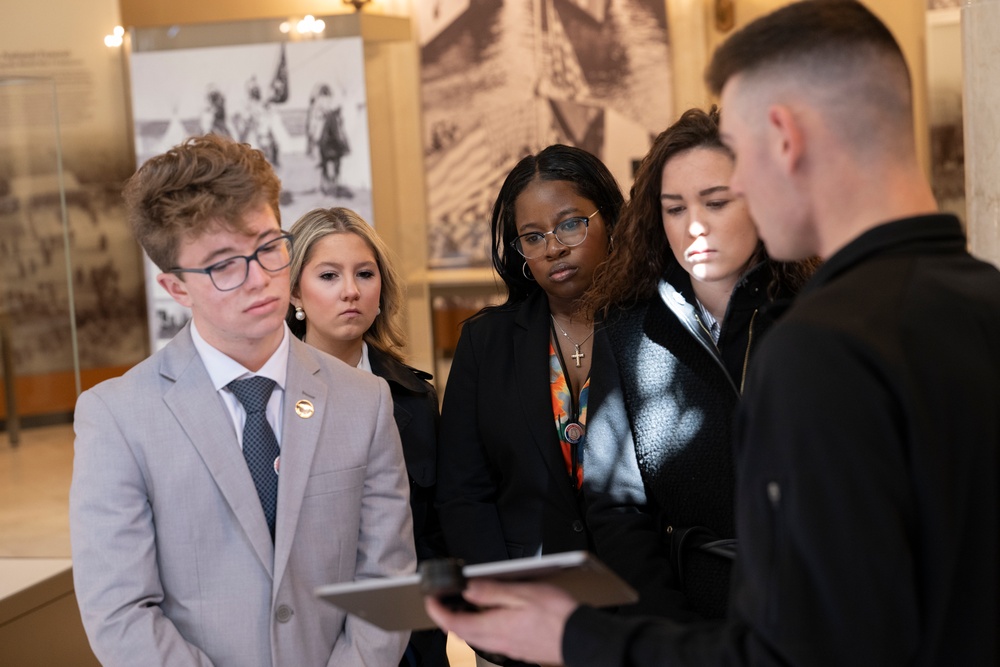 Students From the United States Senate Youth Program Visit Arlington National Cemetery