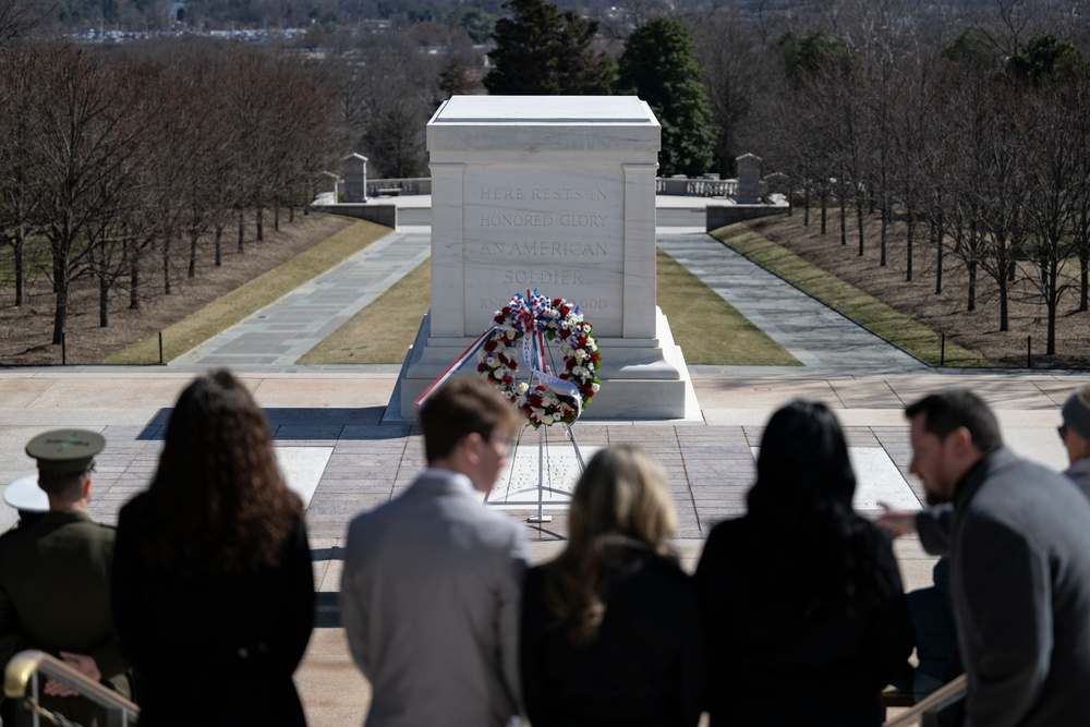 Students From the United States Senate Youth Program Visit Arlington National Cemetery