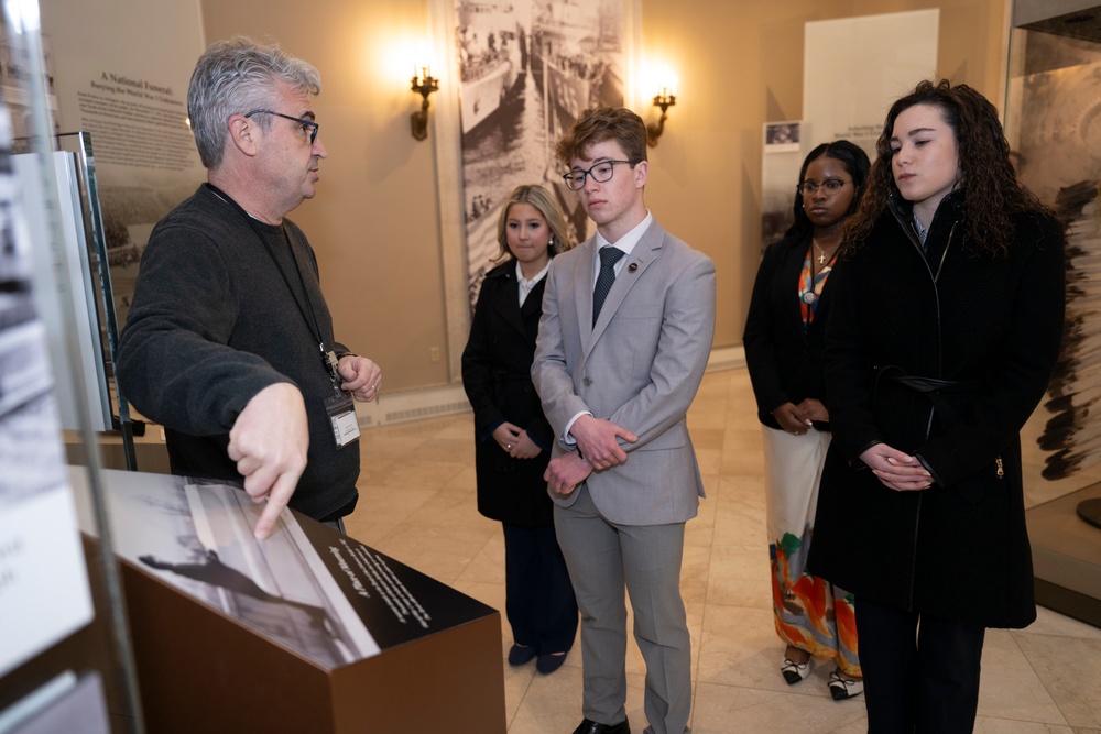 Students From the United States Senate Youth Program Visit Arlington National Cemetery