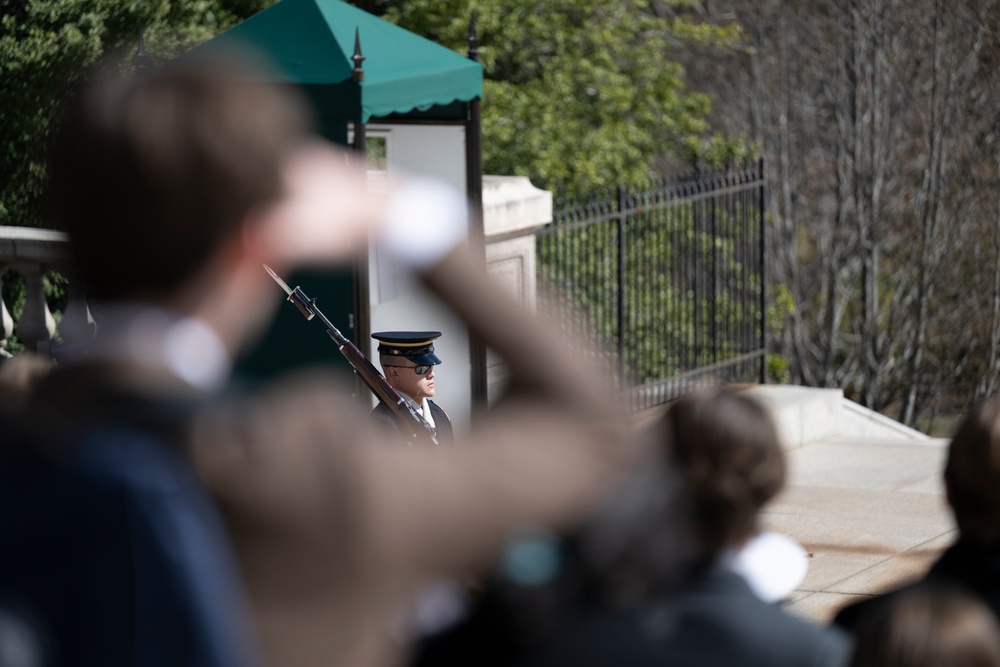 Students From the United States Senate Youth Program Visit Arlington National Cemetery