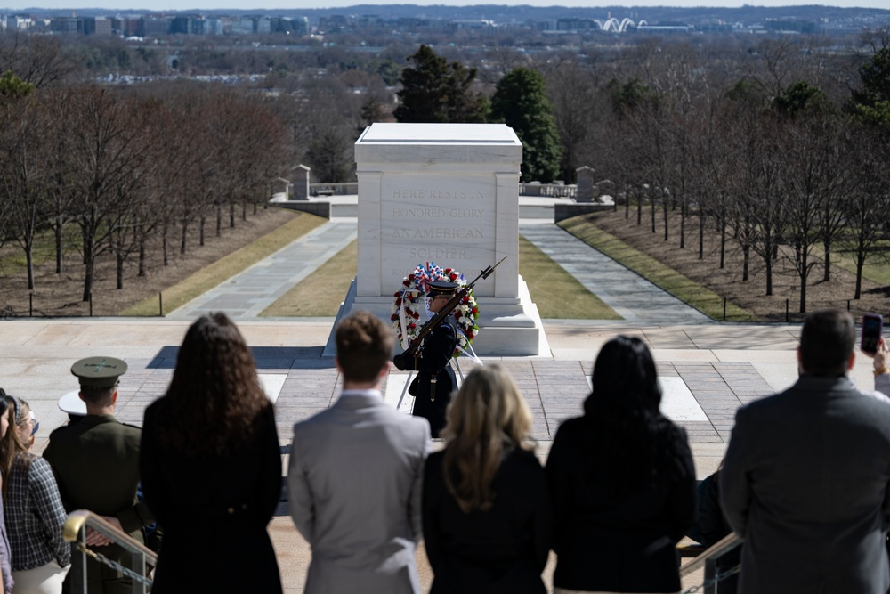 Students From the United States Senate Youth Program Visit Arlington National Cemetery