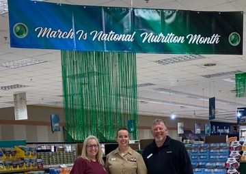U.S. Naval Hospital Sigonella Partners with DeCA Commissary for National Nutrition Month:  Food Connects Us: 2025 National Nutrition Month