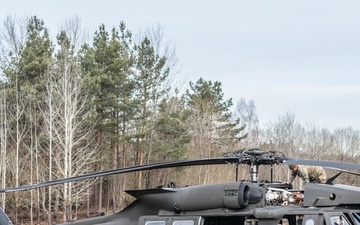1st Battalion, 214th Aviation Regiment conducts aerial gunnery at exercise Lethal Cougar
