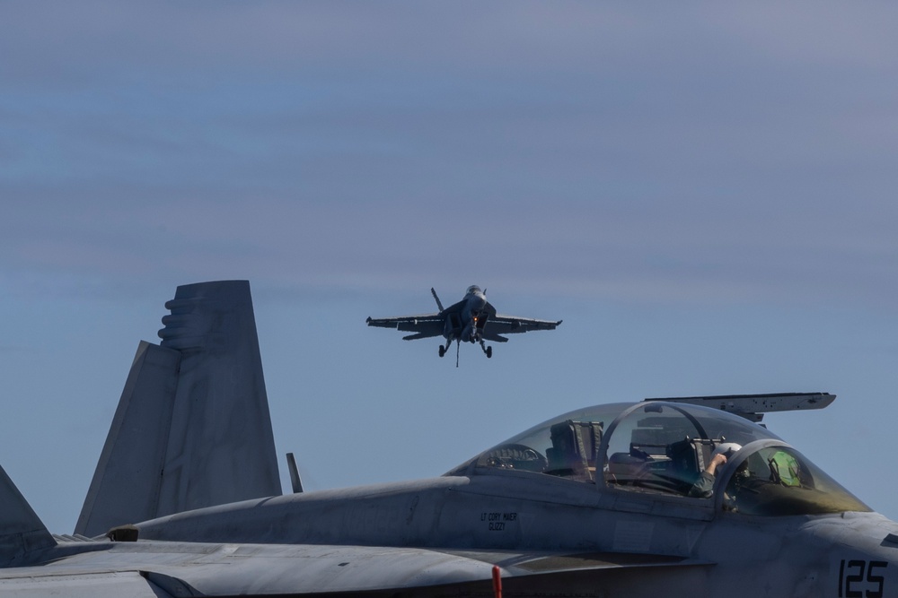 Abraham Lincoln conducts routine flight operations