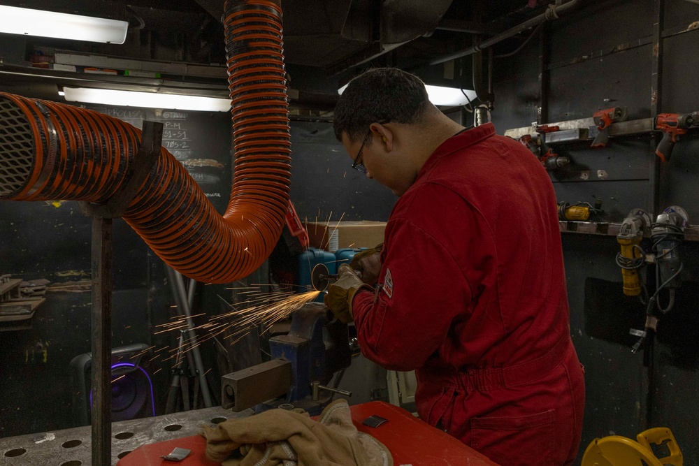 USS Abraham Lincoln Sailors conducts routine operations