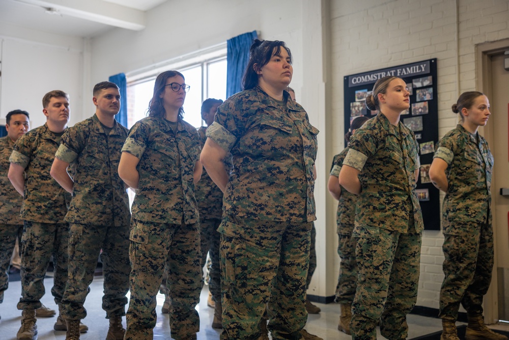 COMMSTRAT Marines receive awards for State Funeral participation