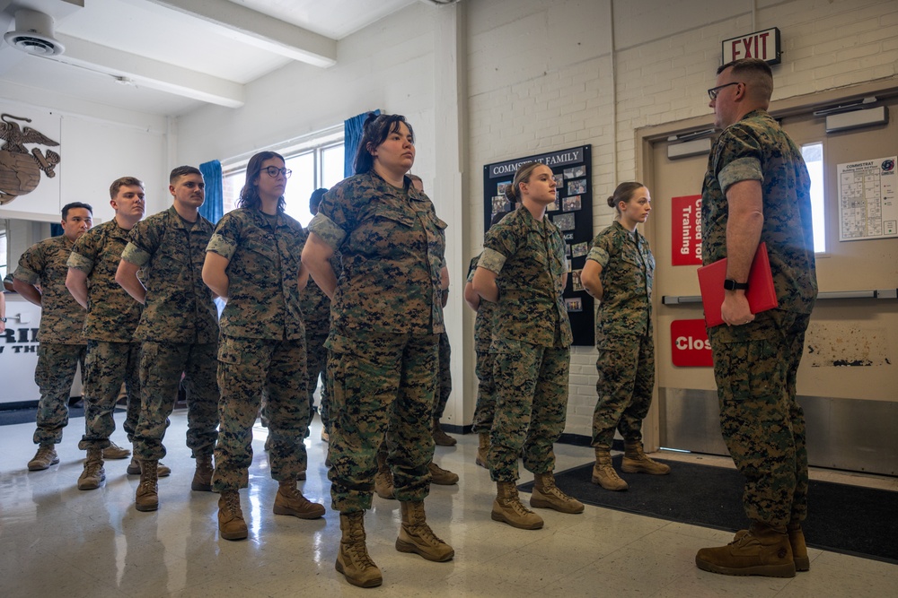 COMMSTRAT Marines receive awards for State Funeral participation