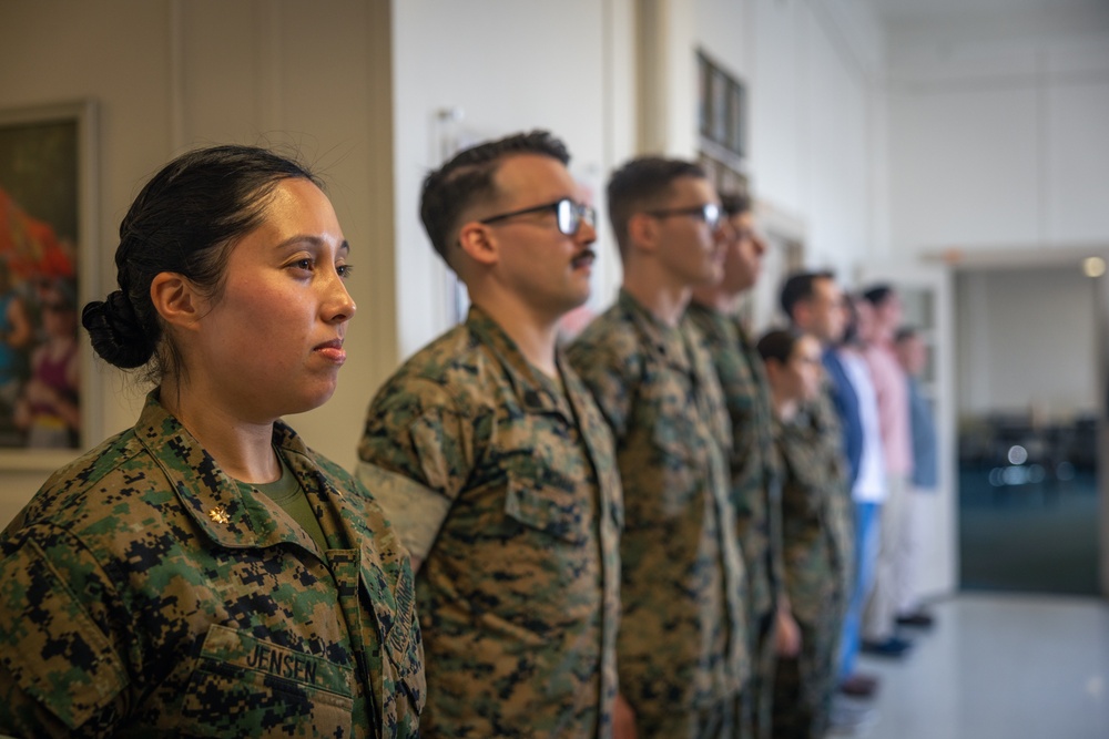 COMMSTRAT Marines receive awards for State Funeral participation
