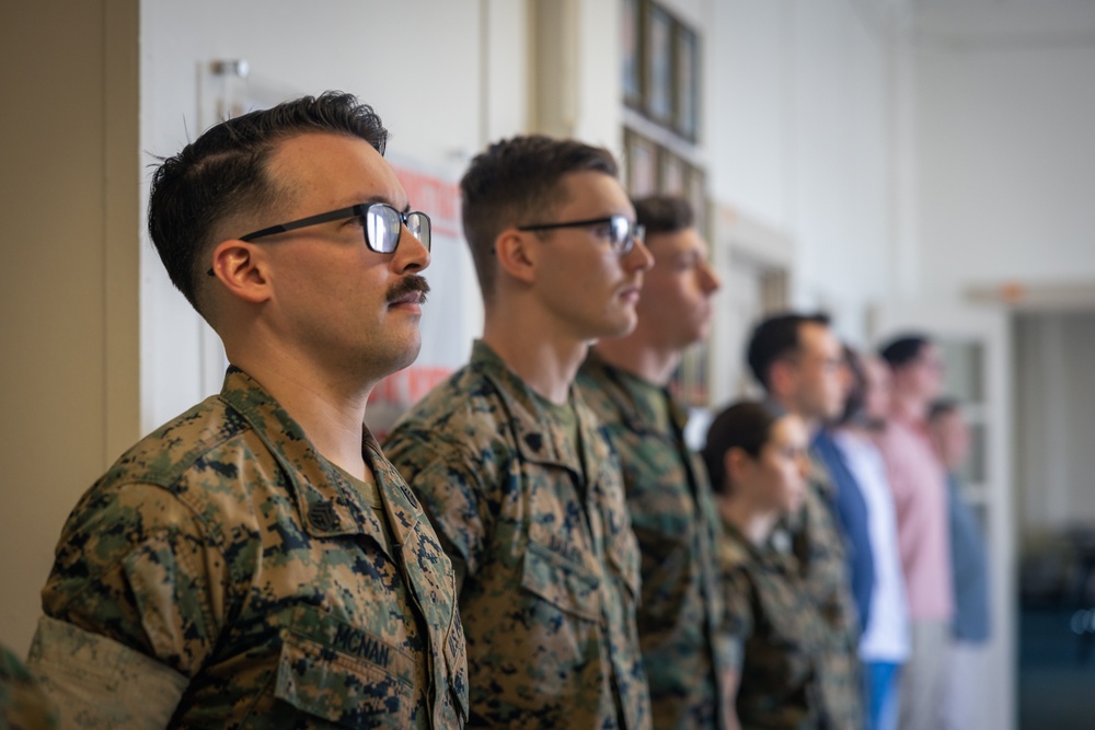COMMSTRAT Marines receive awards for State Funeral participation