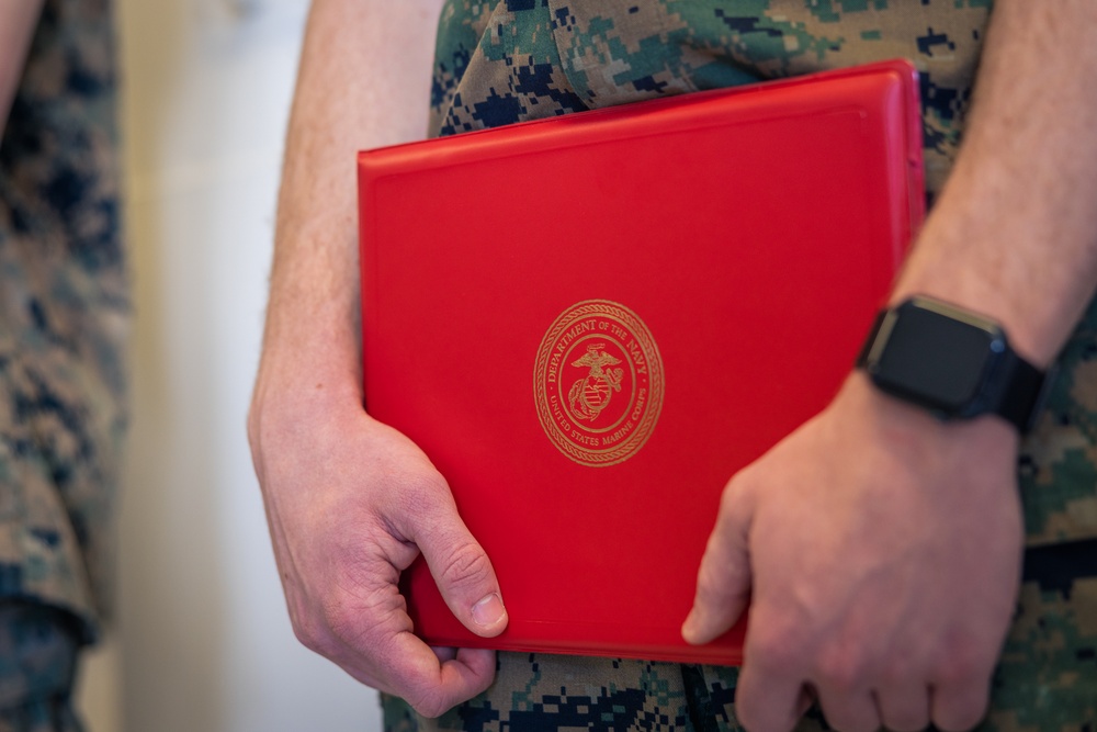 COMMSTRAT Marines receive awards for State Funeral participation