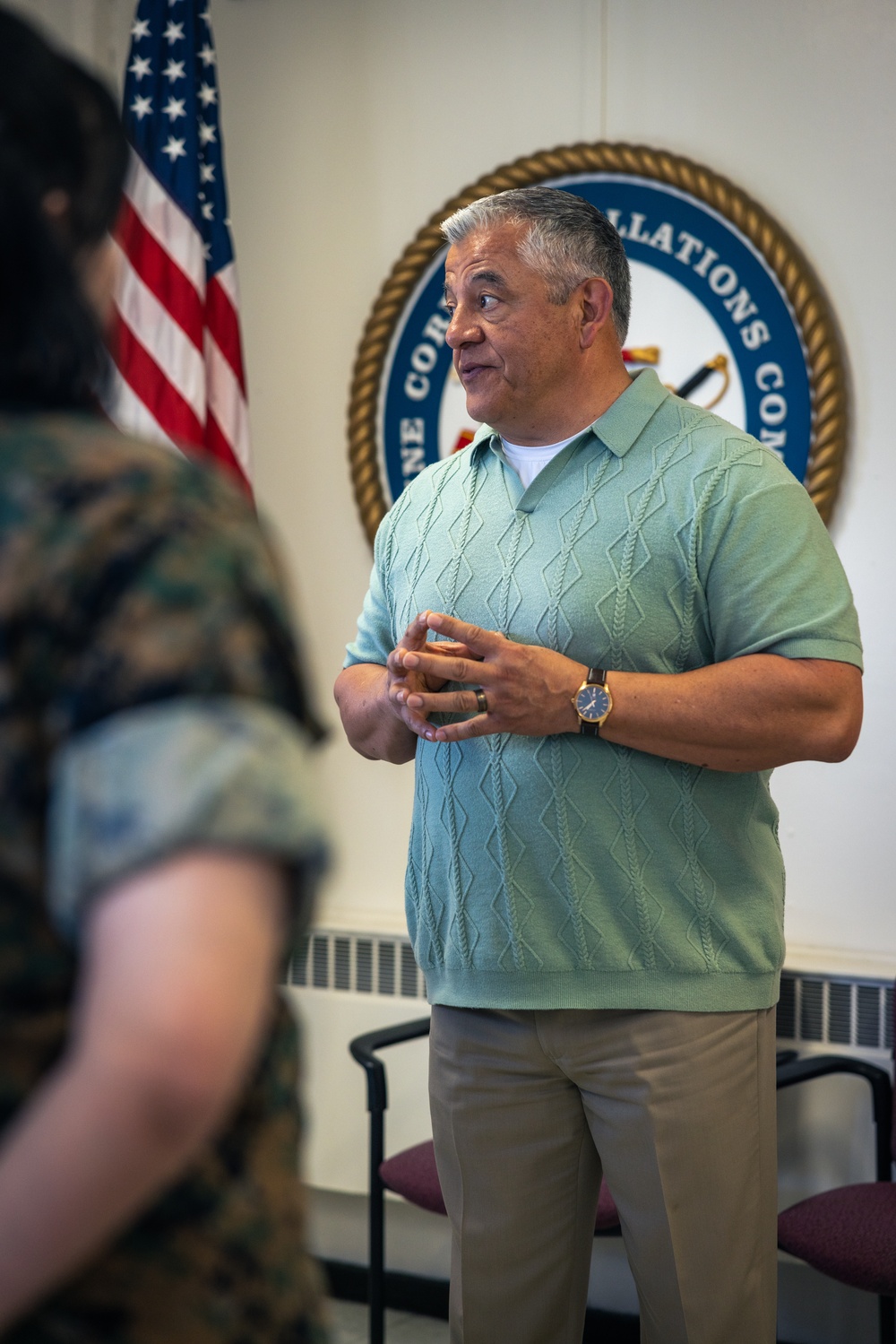 COMMSTRAT Marines receive awards for State Funeral participation
