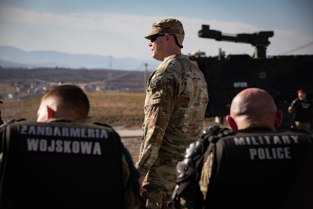 Multinational crowd riot control training at Camp Bondsteel
