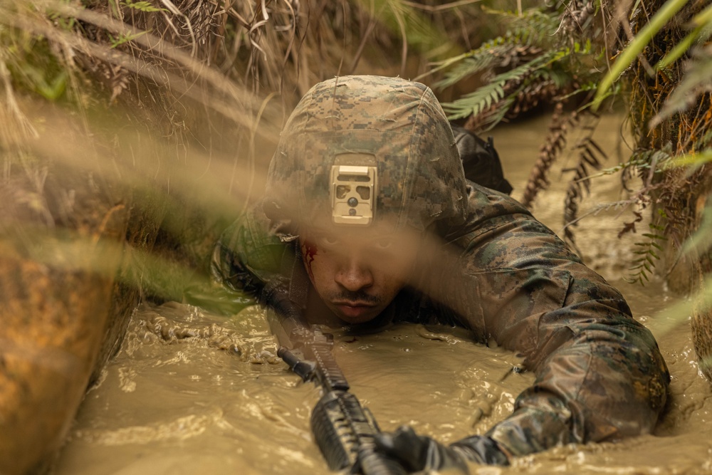 U.S. Marines with CLR-37 Conduct Basic Jungle Skills Course