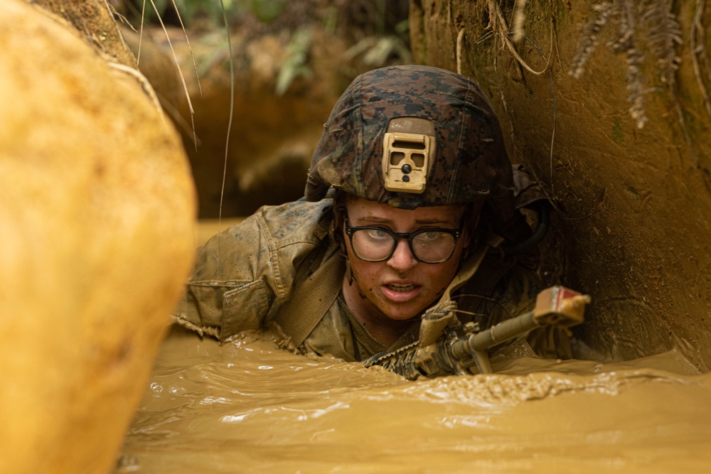 U.S. Marines with CLR-37 Conduct Basic Jungle Skills Course